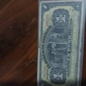 billete de coleccion un peso banco de Hidalgo año SIN AÑO SERIE A