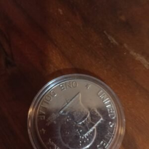 moneda de coleccion de one dollar de plata liberty año 1976