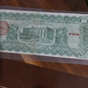 BILLETE DE COLECCION DE DIEZ PESOS ESTADO DE CHIHUAHUA DOS CARAS AÑO 1914