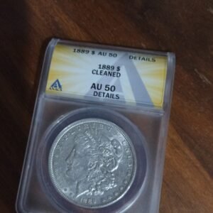 moneda de coleccion de plata one dollar plurleus año 1889