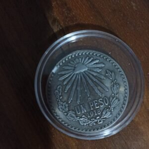 MONEDA DE COLECCION UN PESO DE PLATA AÑO 1918