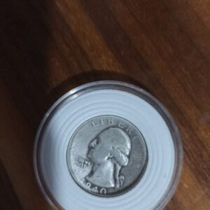 MONEDA DE COLECCION QWATER DOLLAR DE PLATA AÑO 1940