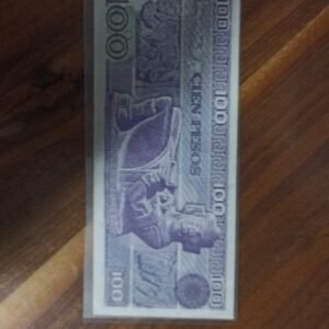 BILLETE DE COLECCION CIEN PESOS V. CARRANZA AÑO 1982