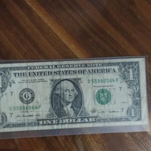 billete de coleccion one dollar washinton año 2009