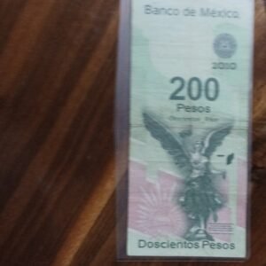 BILLETE DE COLECCION DOS CIENTOS PESOS BICENTENARIO DE LA INDEPENDENCIA DE NEXICO AÑO 2010