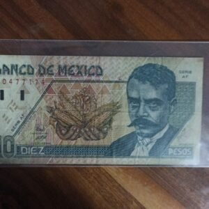 BILLETE DE COLECCION DIEZ PESOS EMILIANOZAPATA AÑO 1996