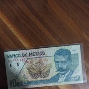 BILLETE DE COLECCION DIEZ PESOS EMILIANO ZAPATA AÑO 1996