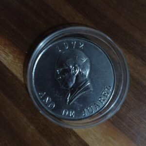 MONEDA DE COLECCION EL RESPETO AL DERECHO AJENO ES LA PAZ AÑO DE JUAREZ 1972