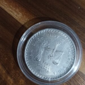 MONEDA DE COLECCION ONZA TROY DE PLATA PURA 33.6 GRAMOS AÑO 1980