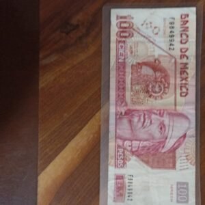 BILLETE DE COLECCION CIEN PESOS NEZAHUALCOYOCHT AÑO 2005