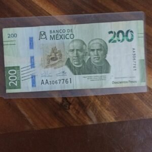 BILLETE DE COLECCION DOS CIENTOS PESOS HIDALGO Y MORELOS DOBLE AA AÑO 2018