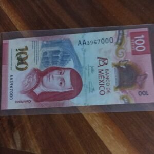 BILLETE DE COLECCION CIEN PESOS SOR JUANA AÑO 2020