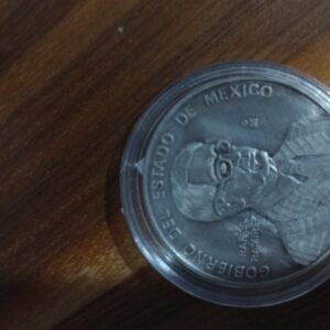 MONEDA DE COLECCION DEL ESTADO DE MEXICO DE PLATA RAFAEL RAMIREZ