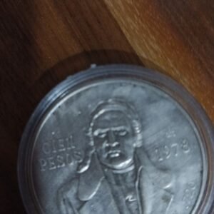 MONEDA DE COLECCION CIEN PESOS DE PLATA HIDALGO AÑO 1978