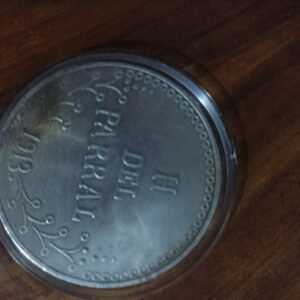 MONEDA DE COLECCION UN PESO H DEL PARRAL DE PLATA AÑO 1913