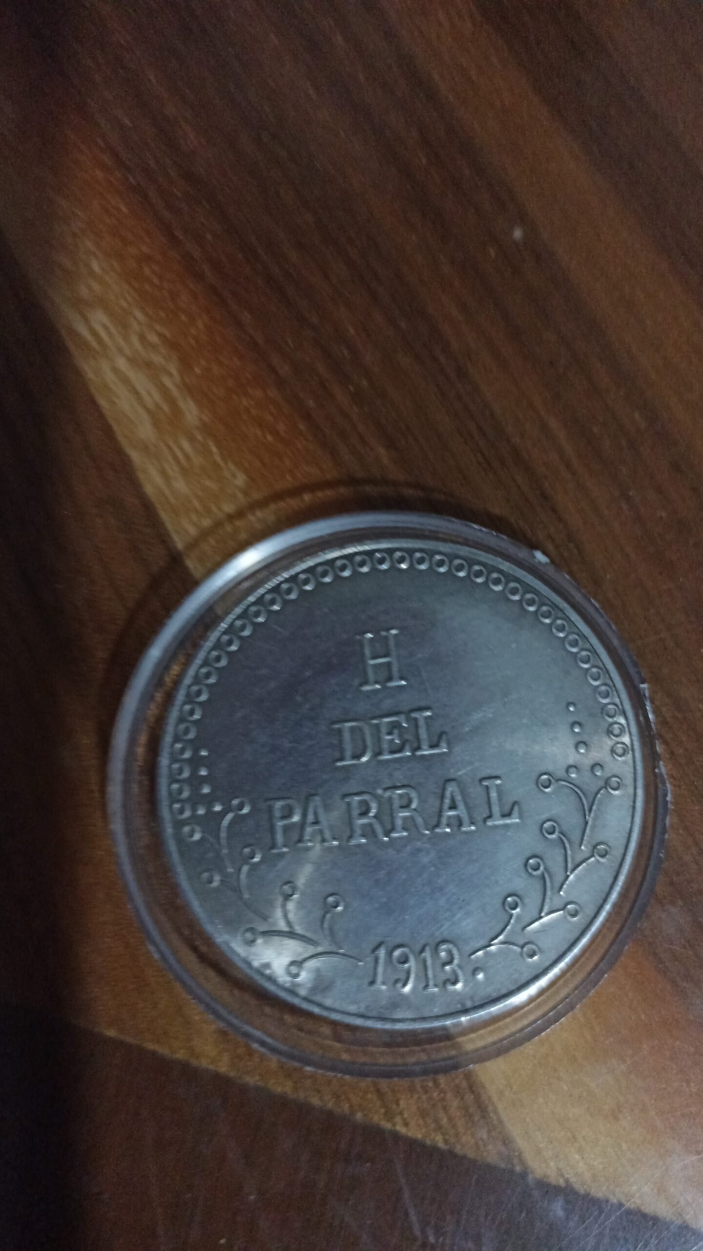 MONEDA DE COLECCION UN PESO H DEL PARRAL DE PLATA AÑO 1913 GRAMOS 22.59