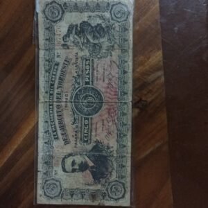 BILLETE DE COLECCION CINCO PESOS DE GUADALAJARA EJERCITO DEL NORTE AÑO 1915