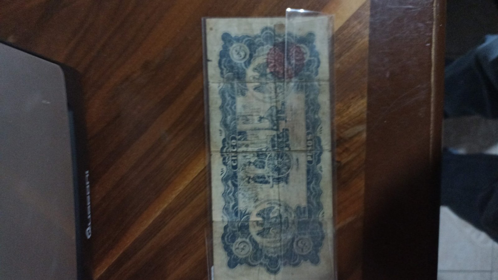 BILLETE DE COLECCION CINCO PESOS DE GUADALAJARA EJERCITO DEL NORTE AÑO 1915 - Image 2