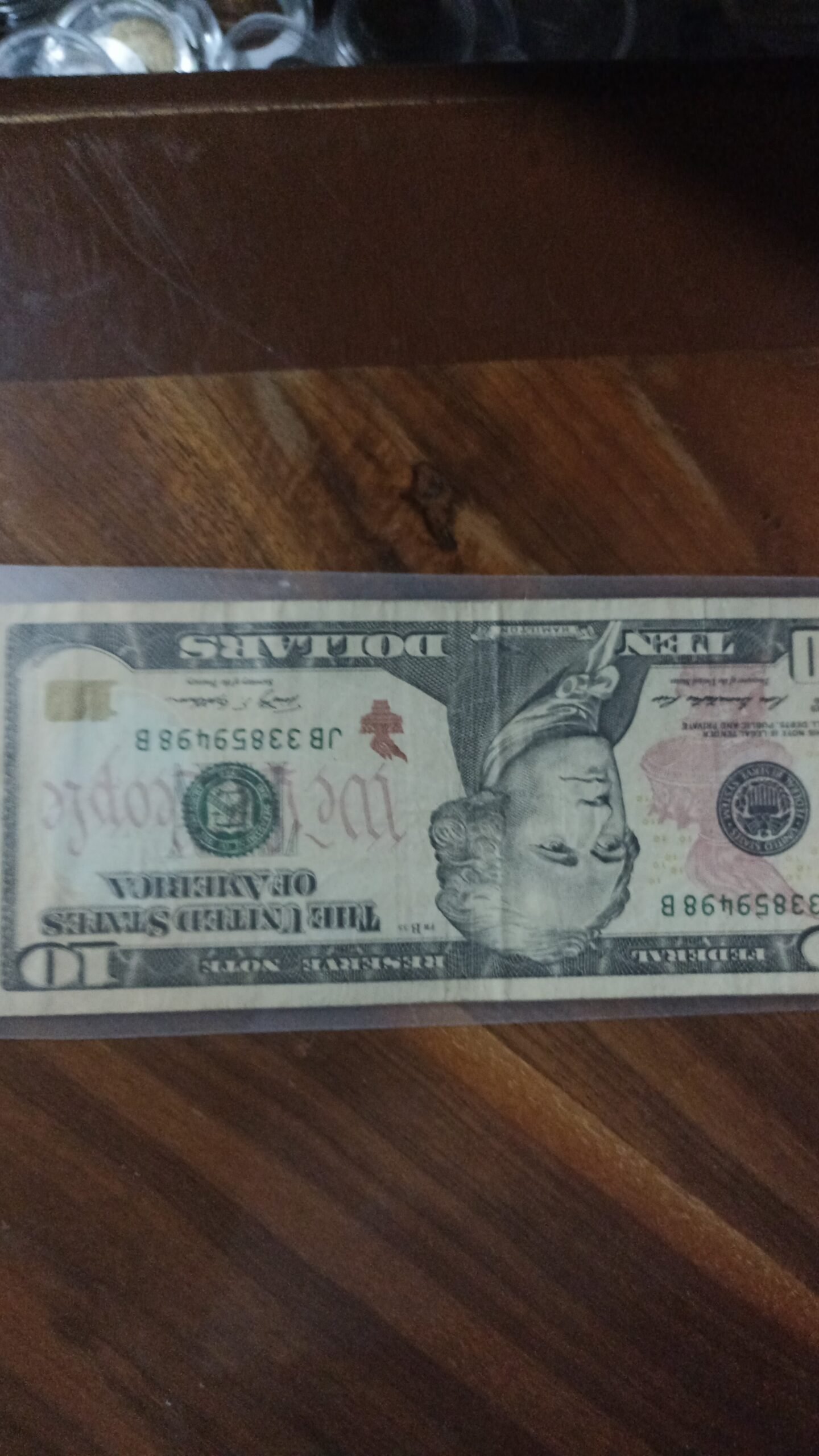 BILLETE DE COLECCION DIEZ DOLAR HAMILTON AÑO 2009