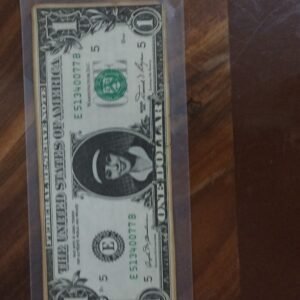 C ON CARTA DE COLECCION DE RECIBIDO BILLETE DE COLECCION UN DOLAR AÑO 1989