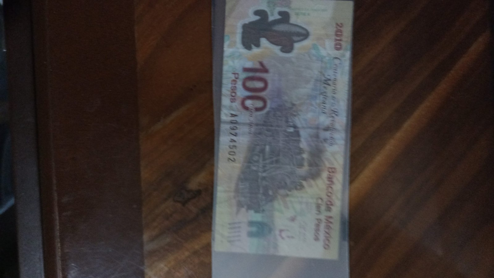BILLETE DE COLECCION CIEN PESOS CENTENARIO DE LA REVOLUCION MEXICANA AÑO 2010 SERIE A