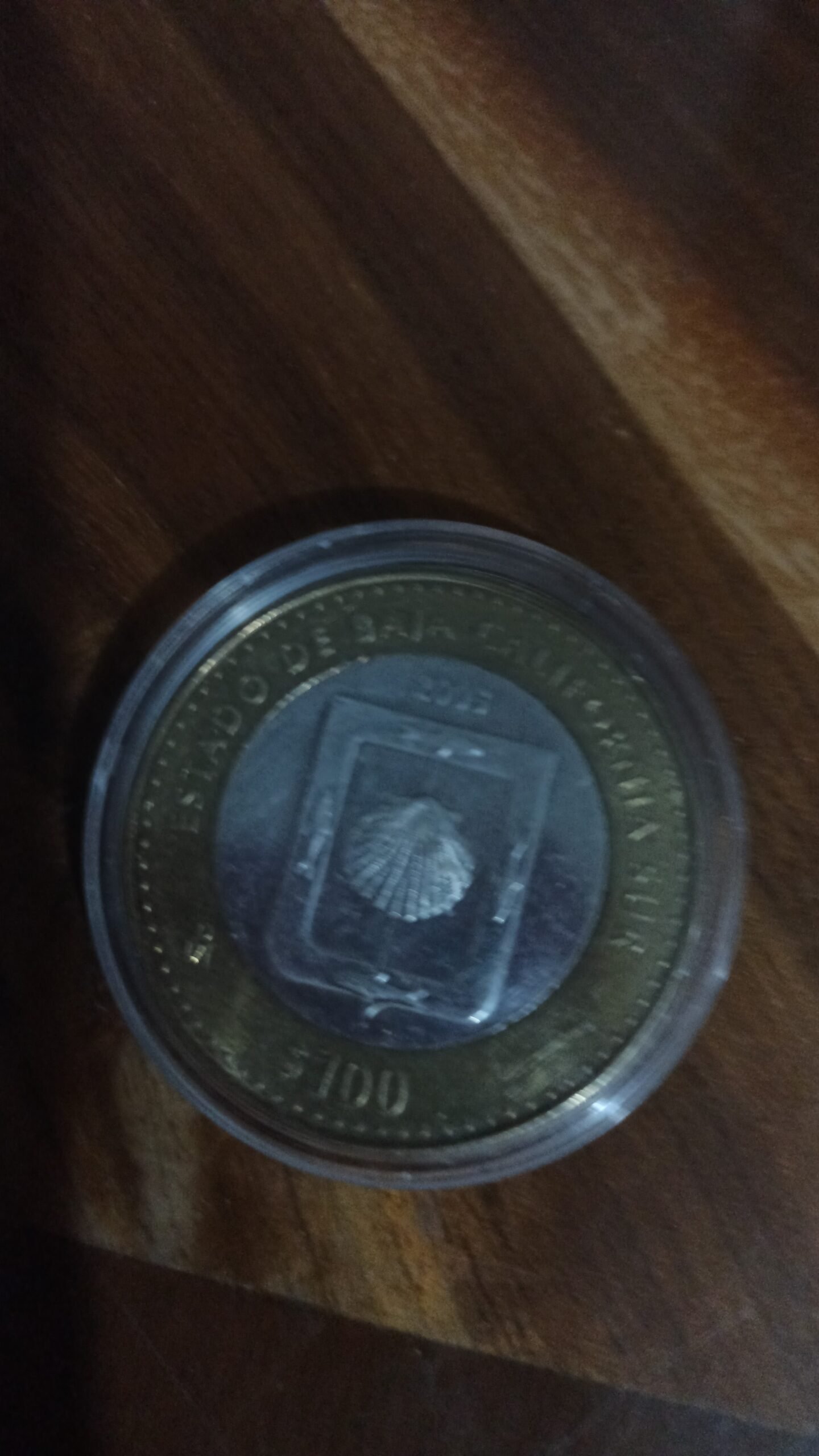 MONEDA DE COLECCION CIEN PESOS CENTRO DE PLATA DE BAJA CALIFORNIA AÑO 2005