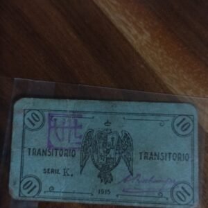 BILLETE DE COLECCION 10 CENTAVOS DE VERACRUZ BILIMBIQUE AÑO 1915