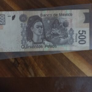 BILLETE DE COLECCION QUINIENTOS PESOS FRIDA KAHLO Y DIEGO SERIE DOBLE AA AÑO 2012
