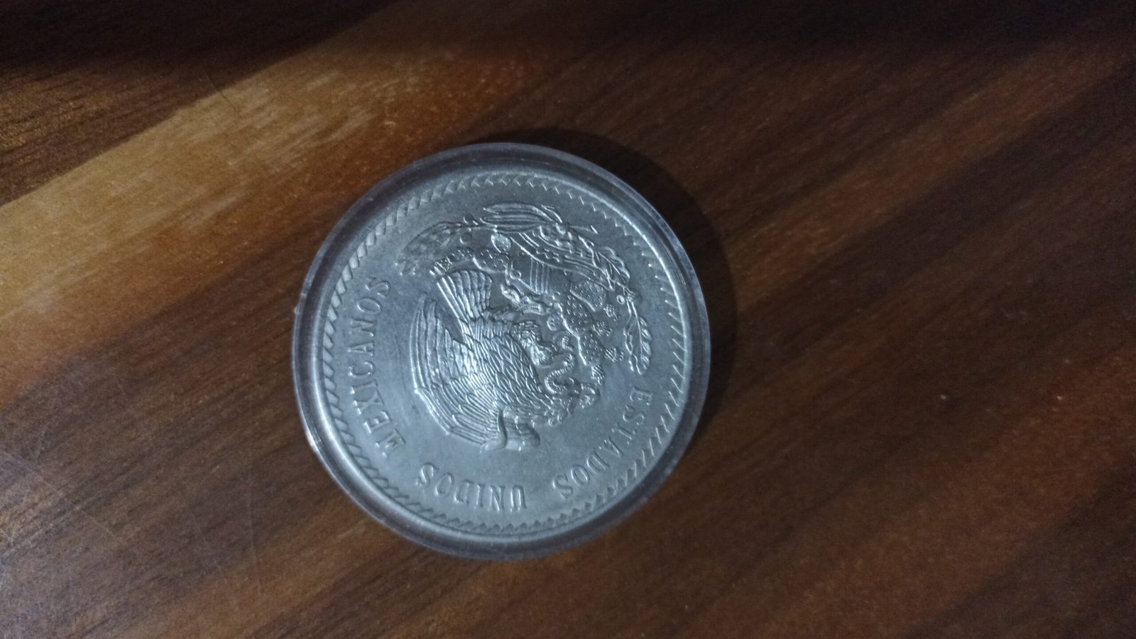 MONEDA DE COLECCION CINCO PESOS CUAUHTEMOC DE PLATA AÑO 1948 - Image 3
