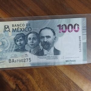 BILLETE DE COLECCION MIL PESOS TRES CARITAS AÑO 2022