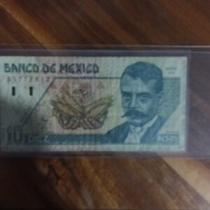 BILLETE DE COLECCION VEINTE PESOS EMILIANO ZAPATA AÑO 1996