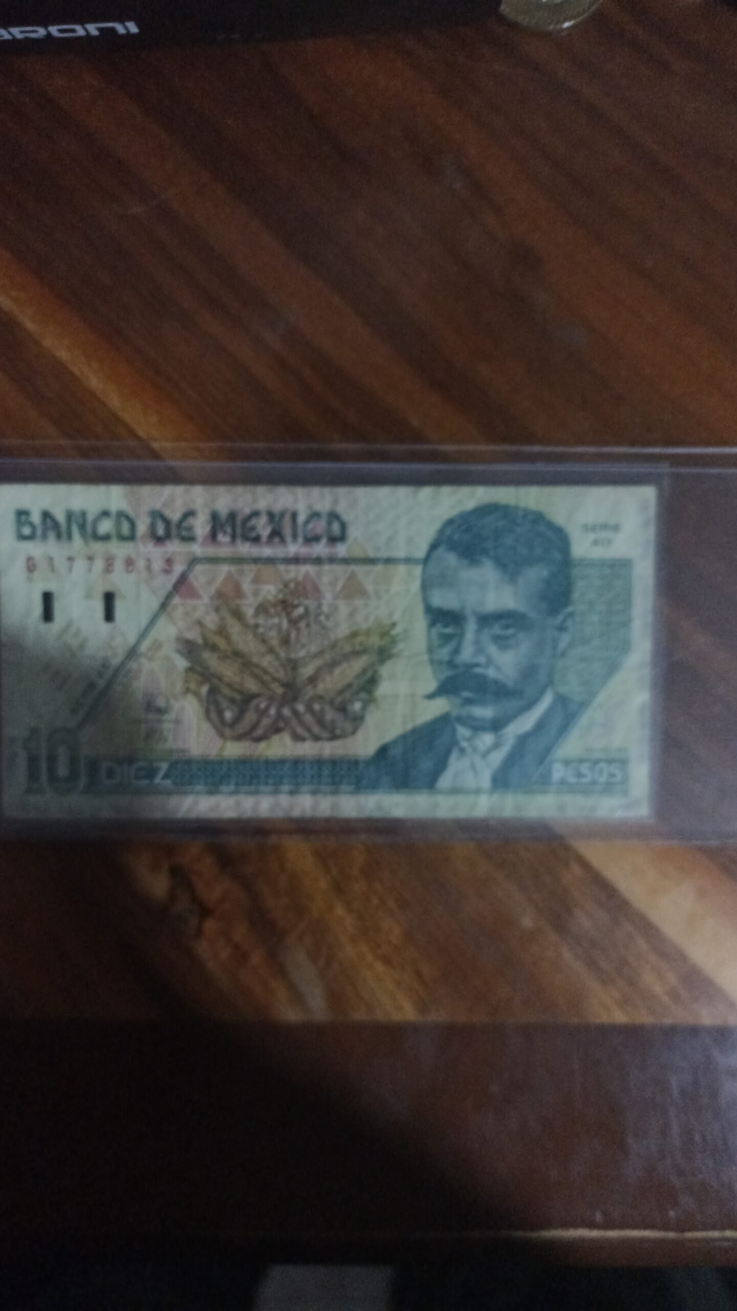 BILLETE DE COLECCION VEINTE PESOS EMILIANO ZAPATA AÑO 1996
