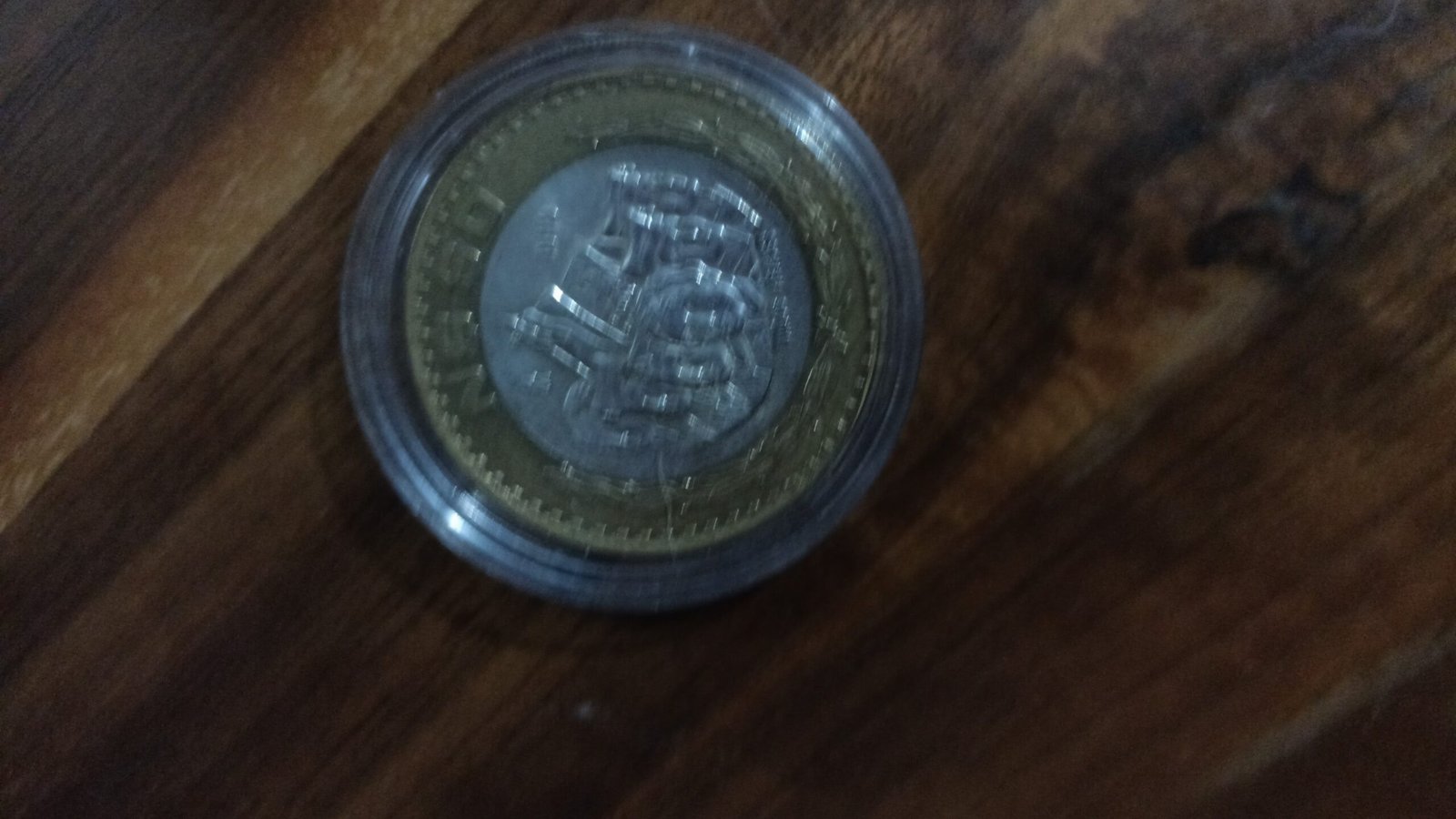 MONEDA DE COLECCION CINCUENTA NUEVOS PESOS CENTRO DE PLATA A.ÑO 1993