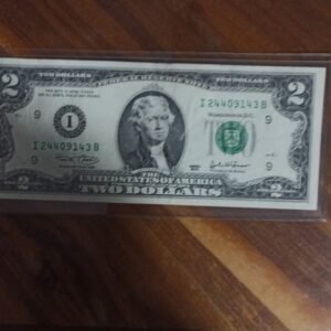 BILLETE DE COLECCION DOS DOLAR JEFERSON AÑO 2003