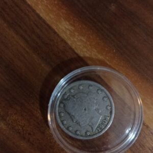 MONEDA DE COLECCION UN CENTAVO DE PLATA AÑO 1904
